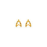 Petite Fancy Color Diamond Marquise Braid Earrings