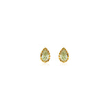 Fancy Color Halo Pear Studs