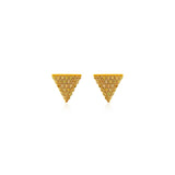 Natural Color Pyramid Mesh Earrings
