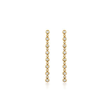 Petite Diamond Linear Bezel Earrings
