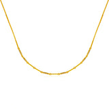 Fancy Color Diamond Pave Bar and Link Necklace