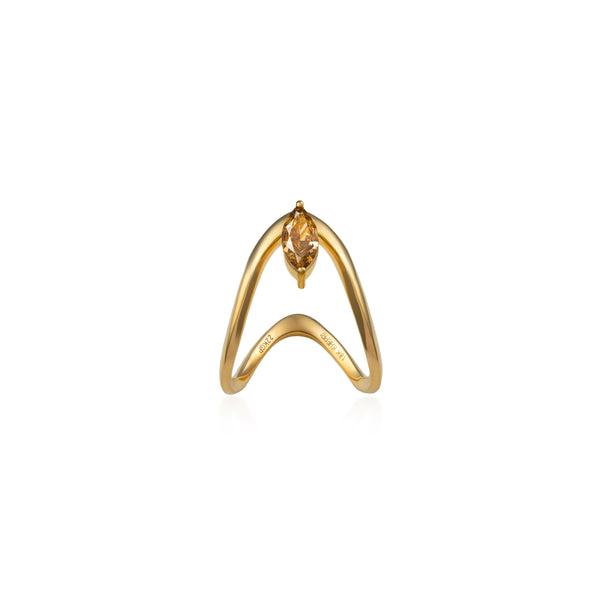 Natural Color Marquise Vanki Ring