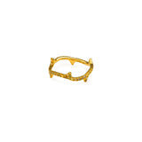 Fancy Color Diamond Pave Thorn Ring