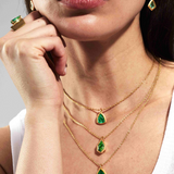 Ishtar Emerald Shield Necklace