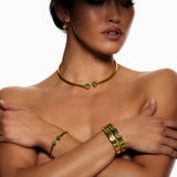 Ishtar Emerald Gap Bangle