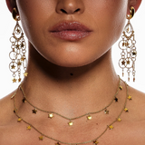 Star Drop Chandelier Earrings