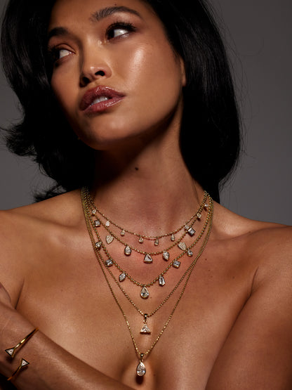 Rani Multi Shape Diamond Necklace
