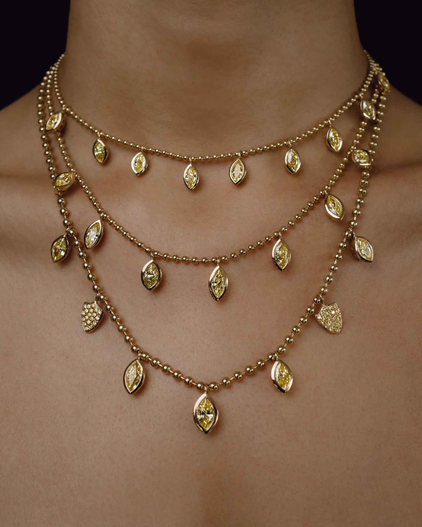Kumaree Yellow Diamond Necklace