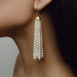 Pearl Tassel Earrings