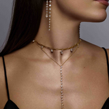 Dancing Fancy Shape Diamond Necklace