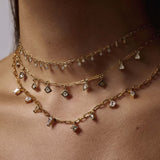 Dancing Drop Diamond Necklace