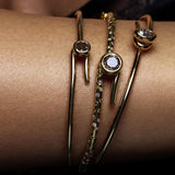 The JJ Knot Diamond Pave Bangle