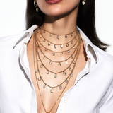 Seven Marquise Drop Necklace