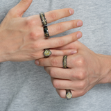 Natural Color Diamond Snake Ring