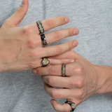 Black Diamond Snake Ring