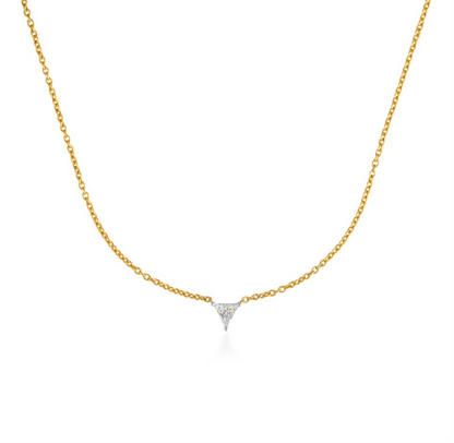 Floating Trillion Diamond Necklace