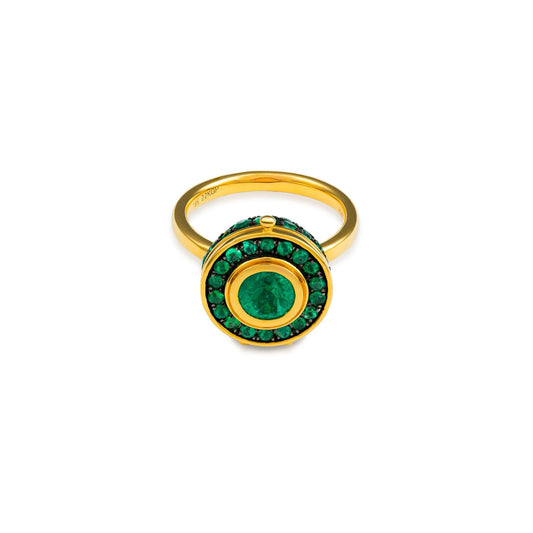 Emerald Secret Box Ring