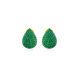 Emerald Tear Drops Earrings