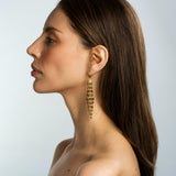 Fancy Color Briolette Chandelier Earrings