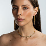 Fancy Color Briolette Diamond Drop 2 in 1 Bracelet & Necklace