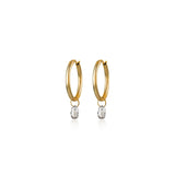 Small Briolette Drop Hoops