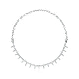 Briolette Diamond Drop 2 in 1 Bracelet & Necklace