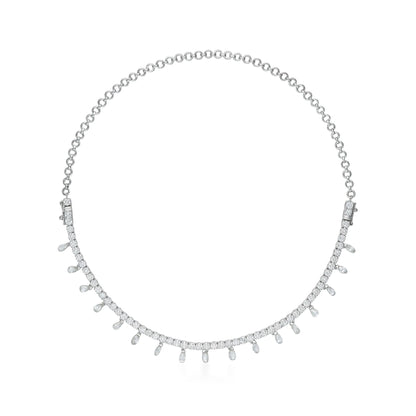 Briolette Diamond Drop 2 in 1 Bracelet & Necklace