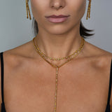 Fancy Color Diamond Double Linear Earring