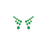 Petite Emerald Drip Stud