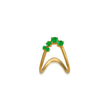 Petite Multi Stones Emerald Vanki Ring