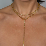 Fancy Color Diamond Tennis Lariat Necklace