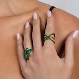 Emerald Serpent Ring