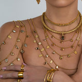 Cartouche Kumaree Fancy Color Five Diamond Drop with Two Pave Shields