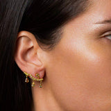 Fancy Color Dancing Drop Diamond Ear Climbers