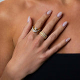 Diamond Stardust 5 Row Band