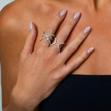 Orbit Diamond Drop Ring