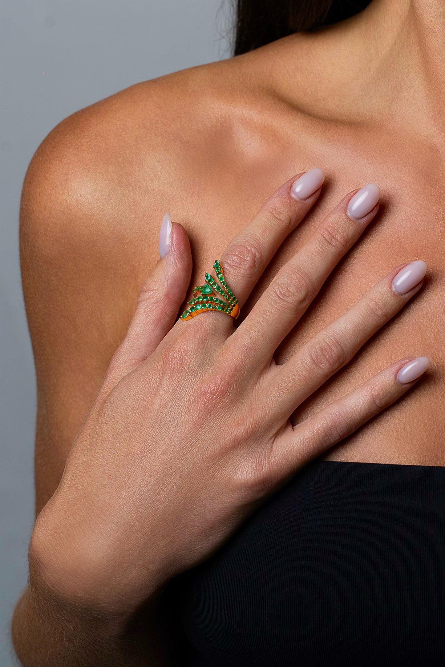 Emerald Vines Ring