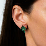 Emerald Starburst Ear Jacket & Earrings