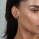 Fancy Color Diamond Starburst Ear Jacket & Earrings