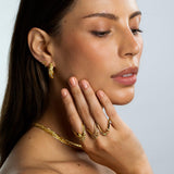 Fancy Color Diamonds Slanting Pave Oval Hoops