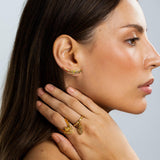 Fancy Color Diamonds Pave Lighting Bolt Earrings