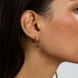 Fancy Color Petite Double Diamond Drip Huggies