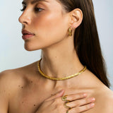 Fancy Color Diamonds Slanting Pave Oval Hoops