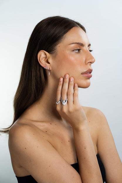 Petite  Multi Stone Diamond Vanki Ring