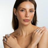 Petite  Multi Stone Diamond Vanki Ring