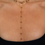 Cartouche Eleven Fancy Yellow Diamond Pear Drops Necklace