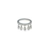 Dancing Diamond Drop Ring