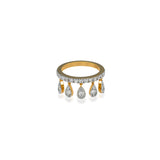 Dancing Diamond Drop Ring