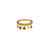 Dancing Pave Fancy Color Drill Diamond Ring