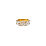 Diamond 5 Row Large Band Ring